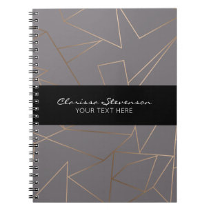 Imitate Rose Gold elegante moderne minimalistische Notizblock