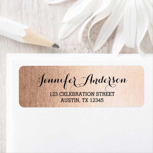 Imitate Rose Gold Elegante Script Moderne (Insitu)