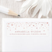 Imitate Rose Gold Foil Confetti Dots Modern (Insitu)