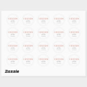 Imitate Rose Gold Foil Jubel Neujahr Sticker (Blatt)