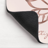 Imitate Rose Gold Foil Look Schmetterlinge & Benut Mousepad (Ecke)