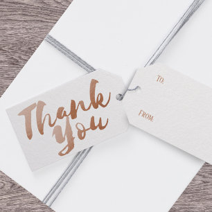 Imitate Rose Gold Foil Vielen Dank für Ihre Gesch Geschenkanhänger