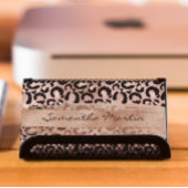 Imitate Rose Gold Fossil Glitzer Pinselstrich Pins Visitenkarte