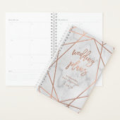 Imitate Rose Gold Geometric | Marmorhochzeitplaner Planer (Anzeige)