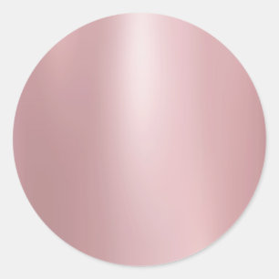 Imitate Rose Gold Glamour Blank Template Elegant Runder Aufkleber