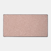 Imitate Rose Gold Glitzer Schreibtischunterlage (Vorderseite)