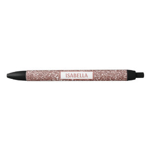 Imitate Rose Gold Glitzer Textur Look & Custom Tex Kugelschreiber