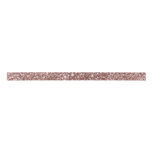 Imitate Rose Gold Glitzer Texture Look-like Design Satinband (Vorderseite)