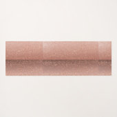 Imitate Rose Gold Glitzer Yogamatte (Rückseite (Horizontal))