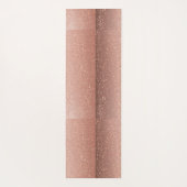 Imitate Rose Gold Glitzer Yogamatte (Rückseite)