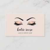 Imitate Rose Gold Lashes Visitenkarte (Vorderseite)