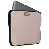 Imitate Rose Gold Leder Blush Pink Gehäuse Laptopschutzhülle (Vorne Rechts)