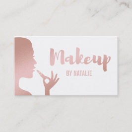 Imitate Rose Gold Lipstick Makeup Business Card Visitenkarte