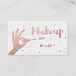 Imitate Rose Gold Makeup Artist Business Card Visitenkarte