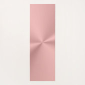 Imitate Rose Gold mit glänzender Wirkung Yogamatte (Rückseite)