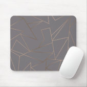 Imitate Rose Gold Moderne minimalistisch geometris Mousepad (Mit Mouse)