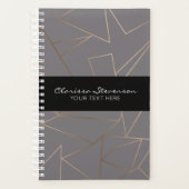 Imitate Rose Gold Moderne minimalistisch geometris Planer (Vorderseite)