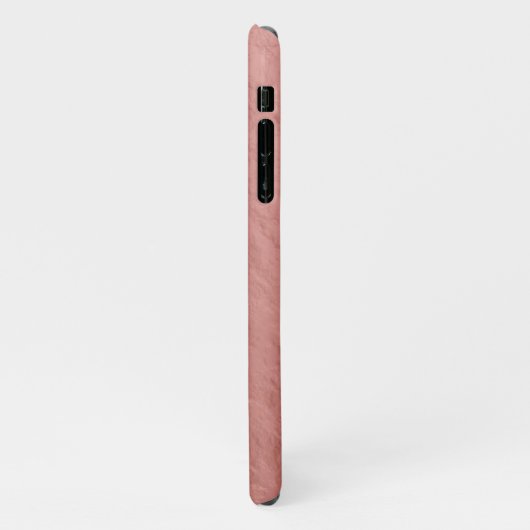 Imitate Rose Gold Nugget Foil Extravaganter Name iPhone Hülle (Linke Seite)