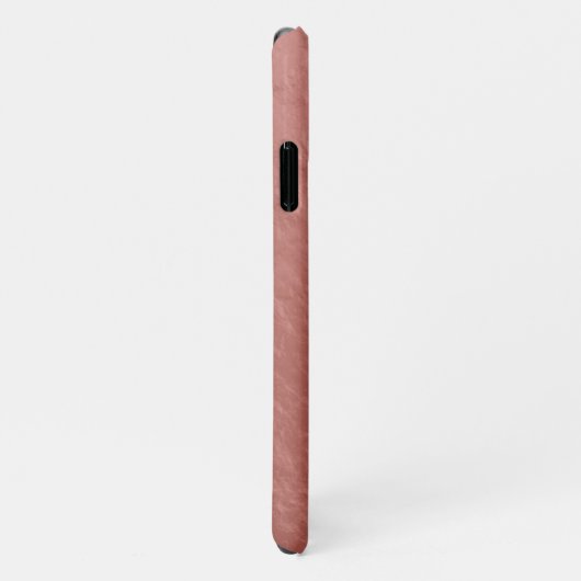 Imitate Rose Gold Nugget Foil Extravaganter Name iPhone Hülle (Rechte Seite)