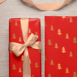 Imitate Rose Gold Pine Trees Muster Weihnachten Ro Geschenkpapier