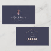 IMITATE ROSE GOLD PINEAPPLE Visitenkarte (Vorne/Hinten)