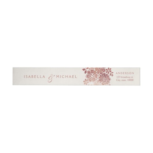 Imitate Rose Gold Vintage Hochzeit (Person)