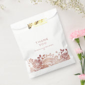 Imitate Rose Gold Vintage Spitzen Gastgeschenk Hoc Geschenktütchen (Versiegelt)