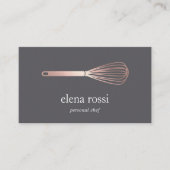 Imitate Rose Gold Whisky Logo | Koch Catering Bäck Visitenkarte (Vorderseite)