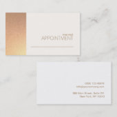 IMITATE Rose Goldener Foil Salon & Wellness-Center Terminkarte (Vorne/Hinten)