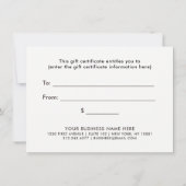 Imitate Rose Goldenes Herz | Geschenkgutschein (Rückseite)