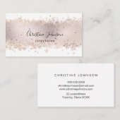 Imitate Rose Goldfolie Ästhetik Visitenkarte (Vorne/Hinten)