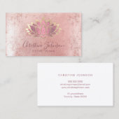 Imitate Rose Goldfolie Visitenkarte (Vorne/Hinten)