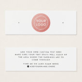 Imitate Rose Goldkreis Ohrring-Anzeigetafel (Vorne & Hinten)