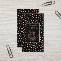 Imitate Rose Goldpolka docht schwarzer Yoga