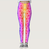 Imitate Rose Lace Fishnet farbige Leggings (Vorderseite)