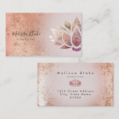 Imitate Rose Lotus-Logo Visitenkarte (Vorne/Hinten)