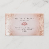 Imitate Rose Lotus-Logo Visitenkarte (Rückseite)