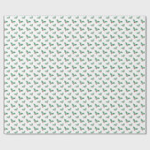 Imitate Rot & Grün Glitzer Weihnachtsfest Mistleto Geschenkpapier (Flach)