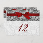 Imitate, rot und schwarz, Tischnummern (Vorne/Hinten)