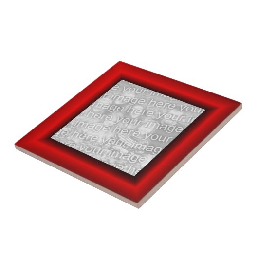 Imitate - rote Rahmen Fliese (Seite)