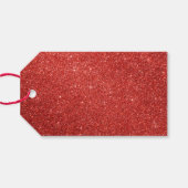 Imitate Roter Glitzer 2024 Typografie glücklich Ne Geschenkanhänger (Rückseite Horizontal)