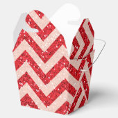 Imitate Roter Glitzer ziehen Gunst aus Geschenkschachtel (Geöffnet)