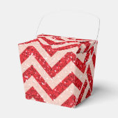 Imitate Roter Glitzer ziehen Gunst aus Geschenkschachtel (Vorderseite)