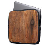 Imitate Rustikale Holzfaser Elektronik-Bag Laptopschutzhülle (Vorderseite Links)
