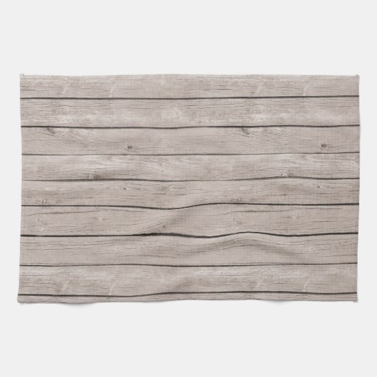 Imitate Rustikaler Holzbraun Geschirrtuch (Horizontal)