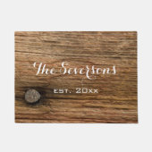 Imitate Rustikales Braunholz Fußmatte (Vorderseite)