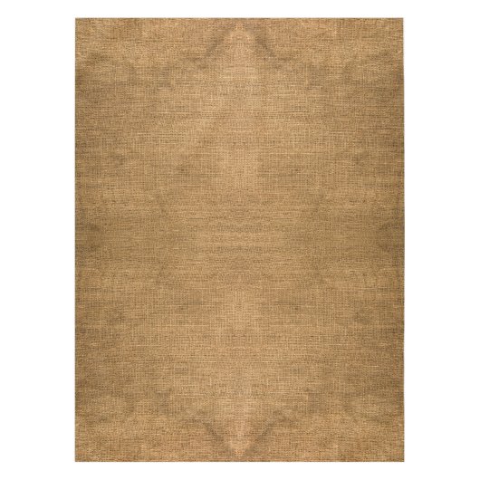 Imitate Rustikales Burlap Textur Muster Tischdecke (Vorderseite)