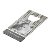 Imitate rustikales Holz 1 Foto Papa grau Geldbeutel Flaschenöffner (Rückseite Schrägansicht)