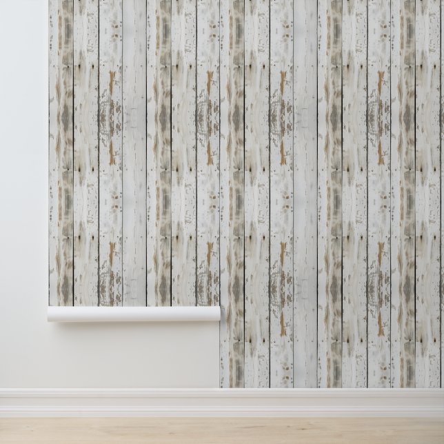 Imitate Rustikales Leichtholz Tapete (Anwendung)