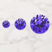 Imitate Sapphire Blue Diamond Gemstone Konfetti (Vorderseiten)